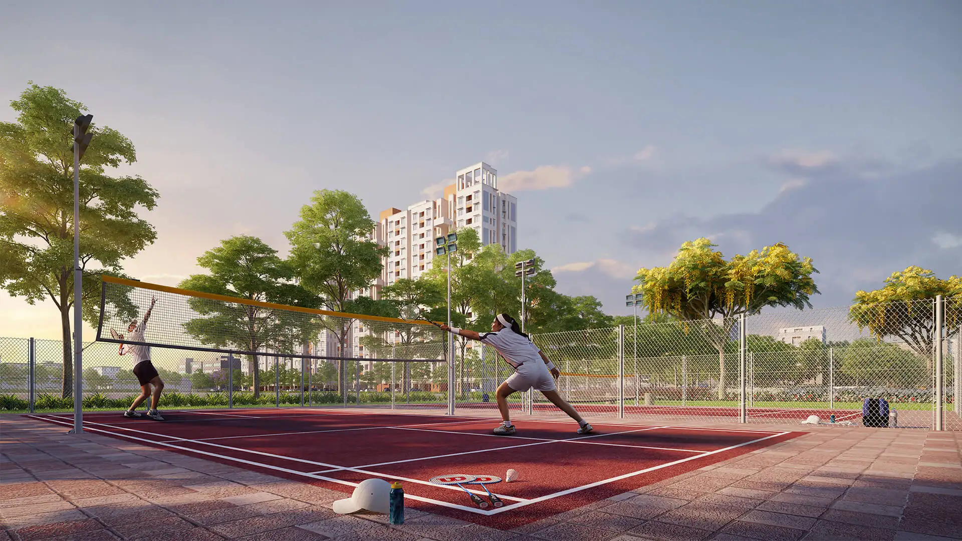 Multipurpose Court Day View at Urban Lakes